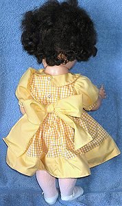 1950's Yellow Cotton Dress (Back)