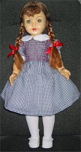 Blue Gingham Smocked Dress