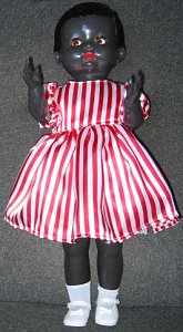 Red and White Satin Dress