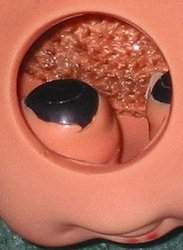 An example of cut eye sockets.