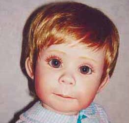 Infant Light Golden Brown acrylic wig